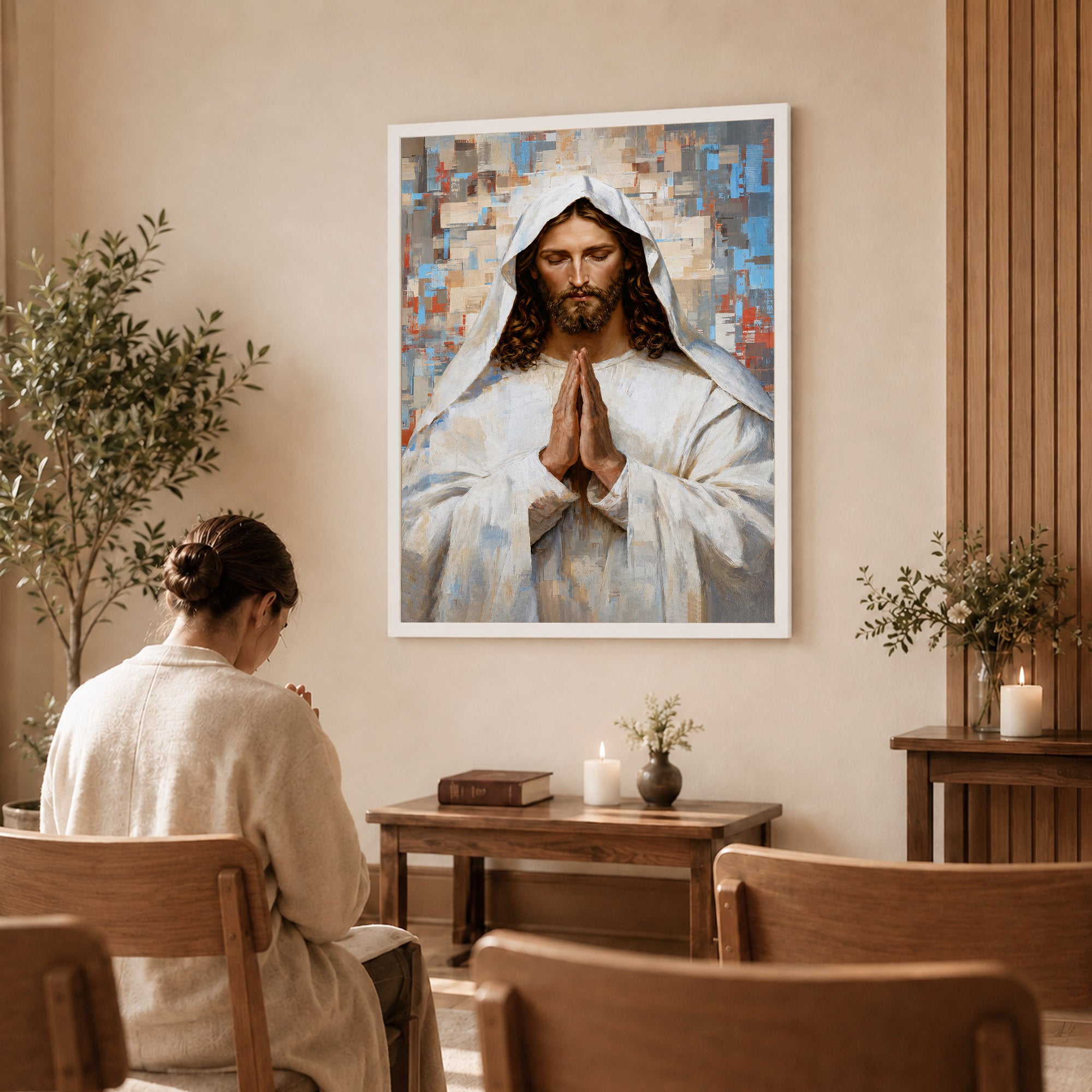 Prayer of Faith Jesus Poster/Canvas