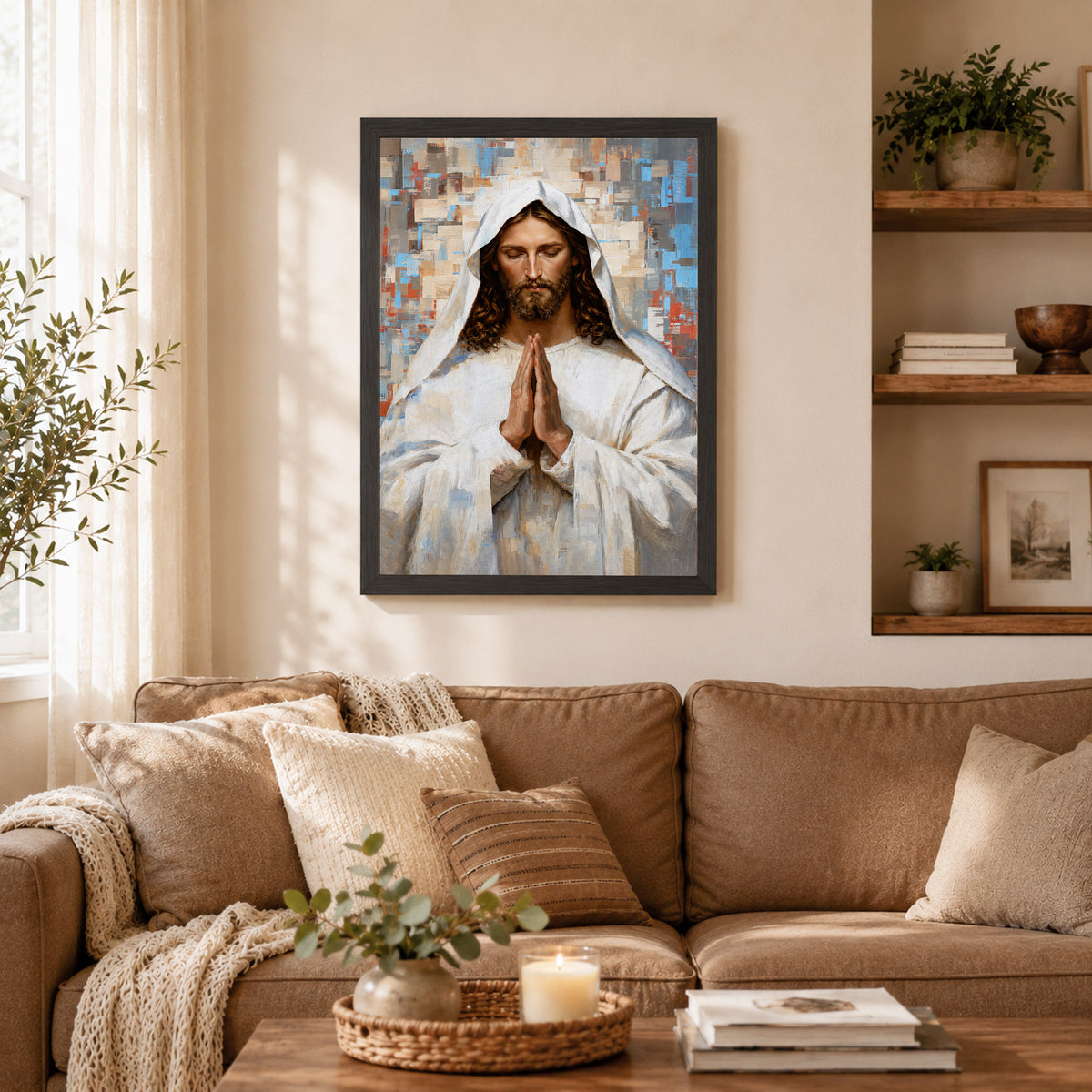 Prayer of Faith Jesus Poster/Canvas