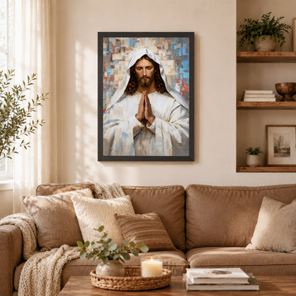Prayer of Faith Jesus Poster/Canvas