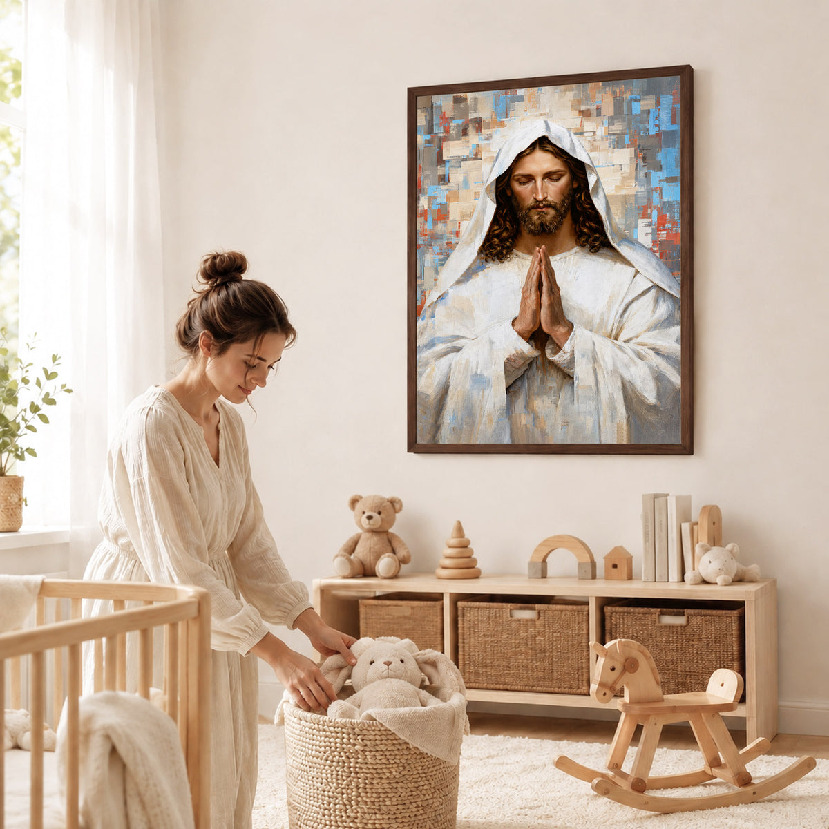 Prayer of Faith Jesus Poster/Canvas