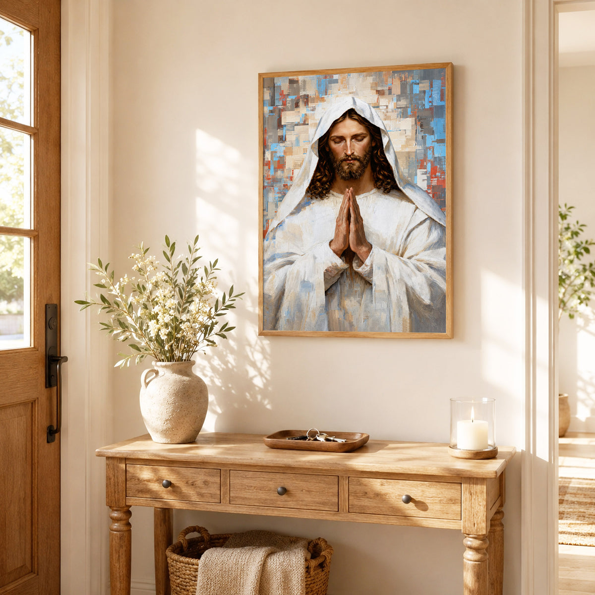 Prayer of Faith Jesus Poster/Canvas