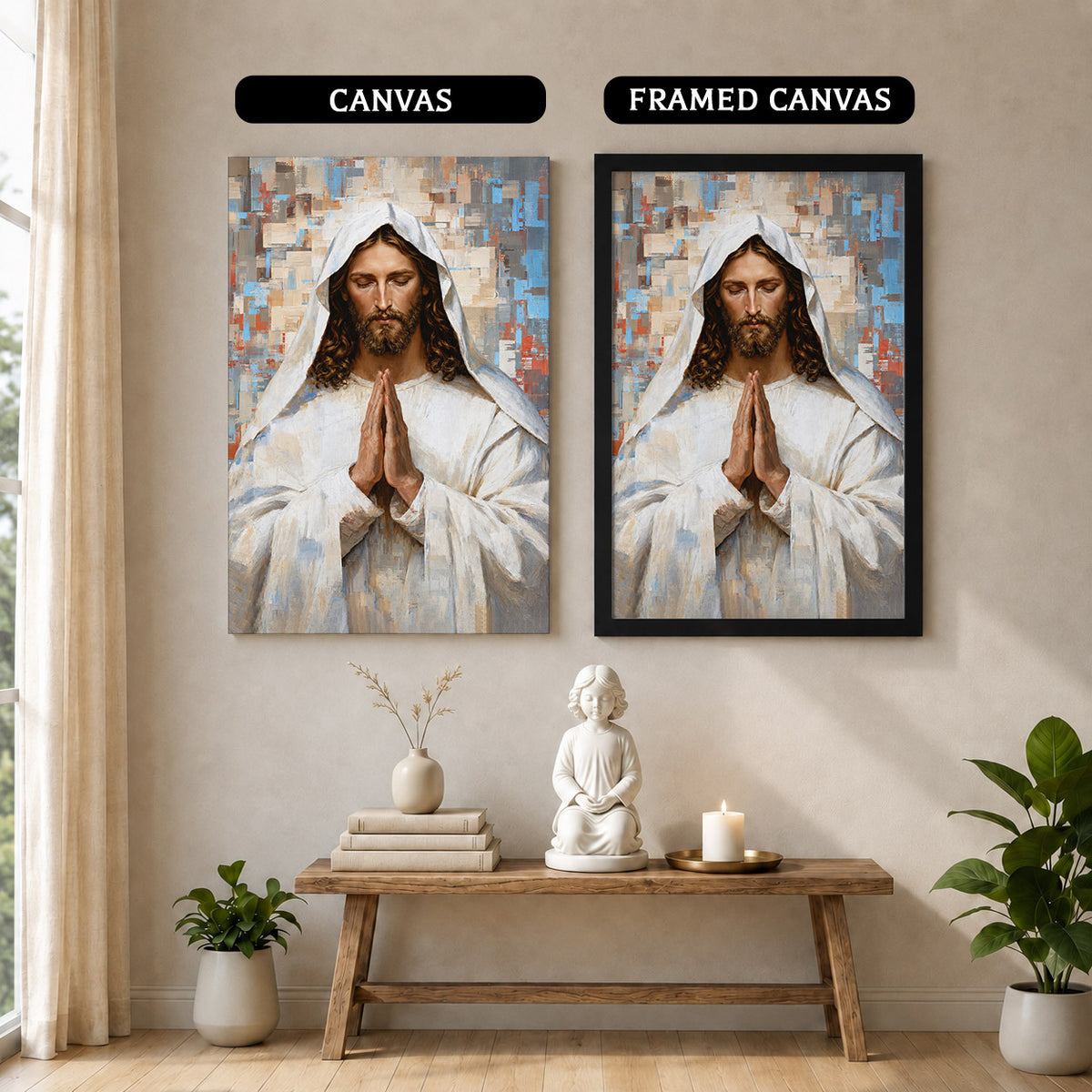 Prayer of Faith Jesus Poster/Canvas