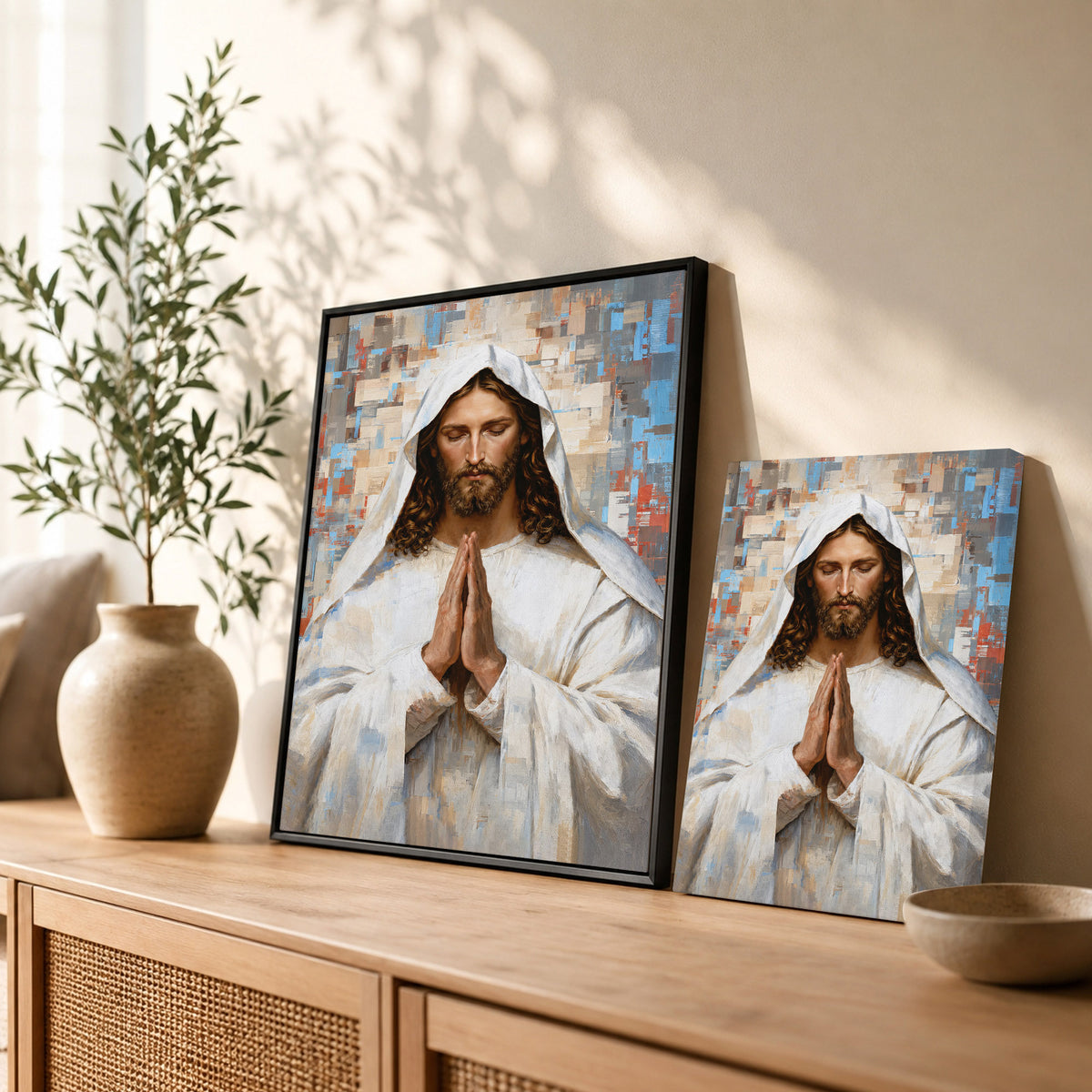 Prayer of Faith Jesus Poster/Canvas