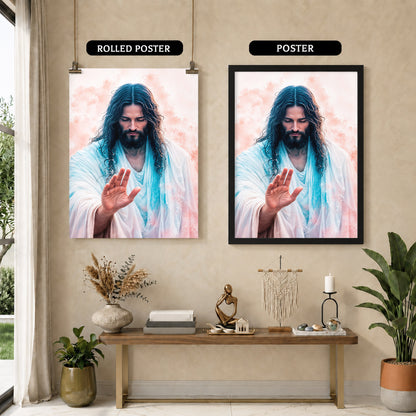The Healing Hand of Christ Poster/Canvas