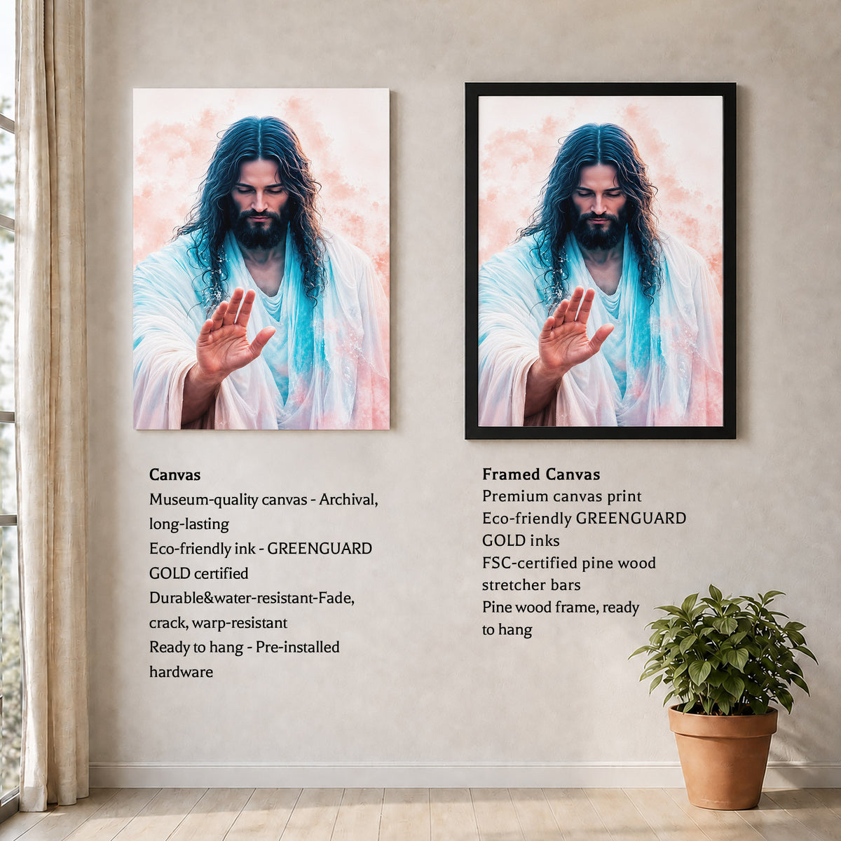 The Healing Hand of Christ Poster/Canvas