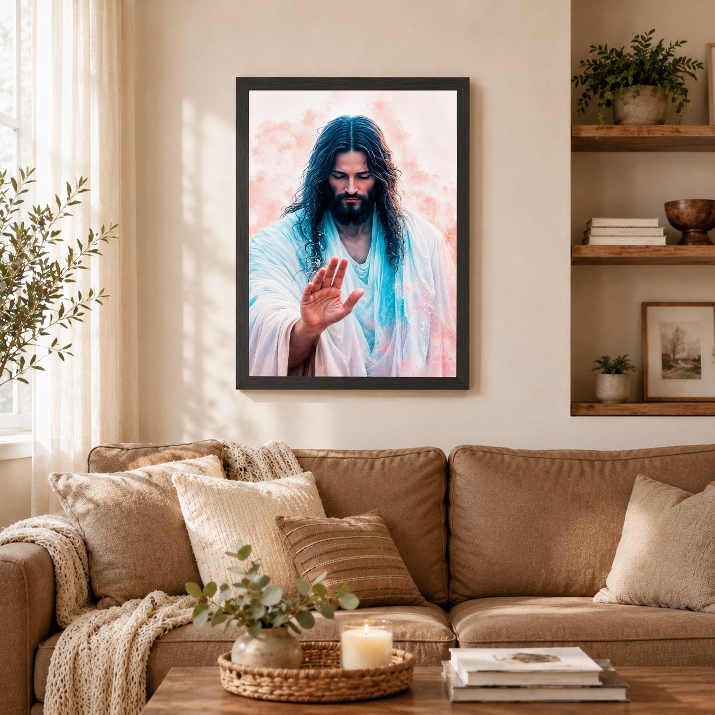 The Healing Hand of Christ Poster/Canvas