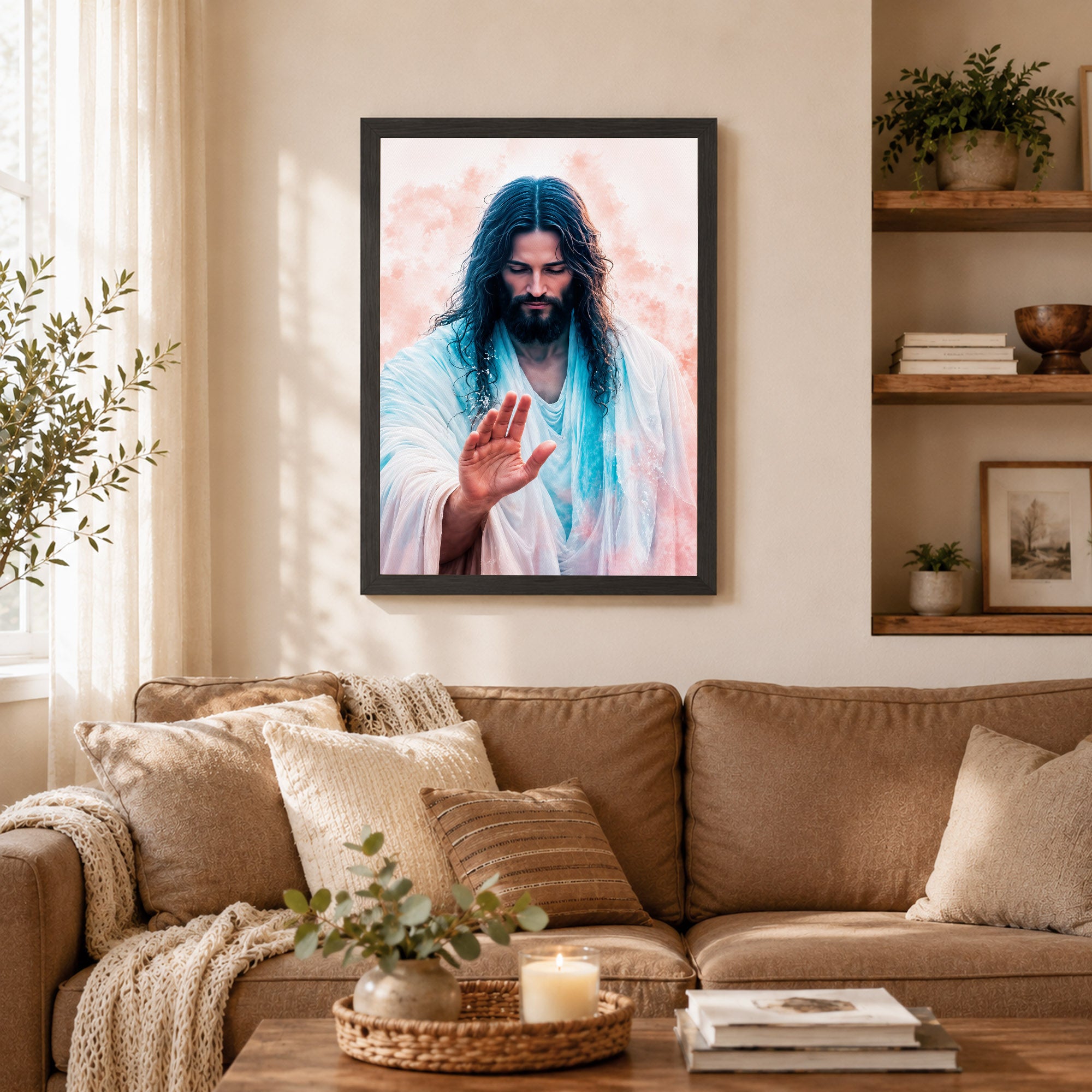 The Healing Hand of Christ Poster/Canvas