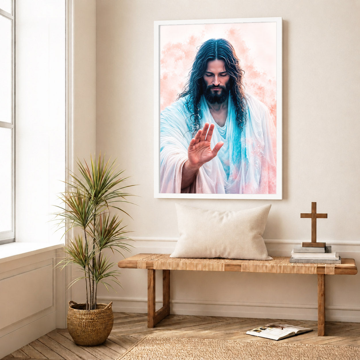 The Healing Hand of Christ Poster/Canvas