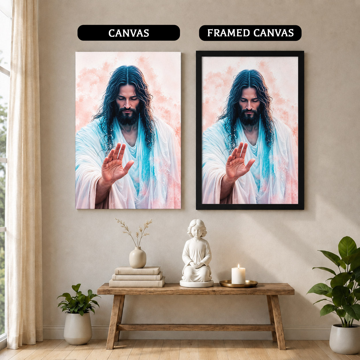 The Healing Hand of Christ Poster/Canvas