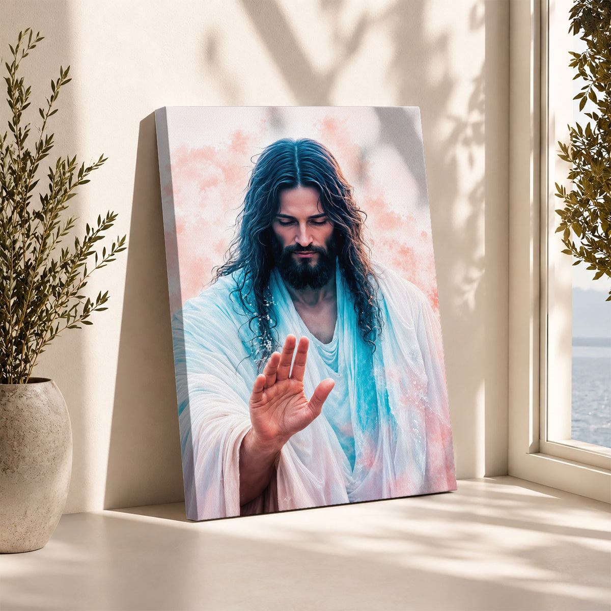 The Healing Hand of Christ Poster/Canvas