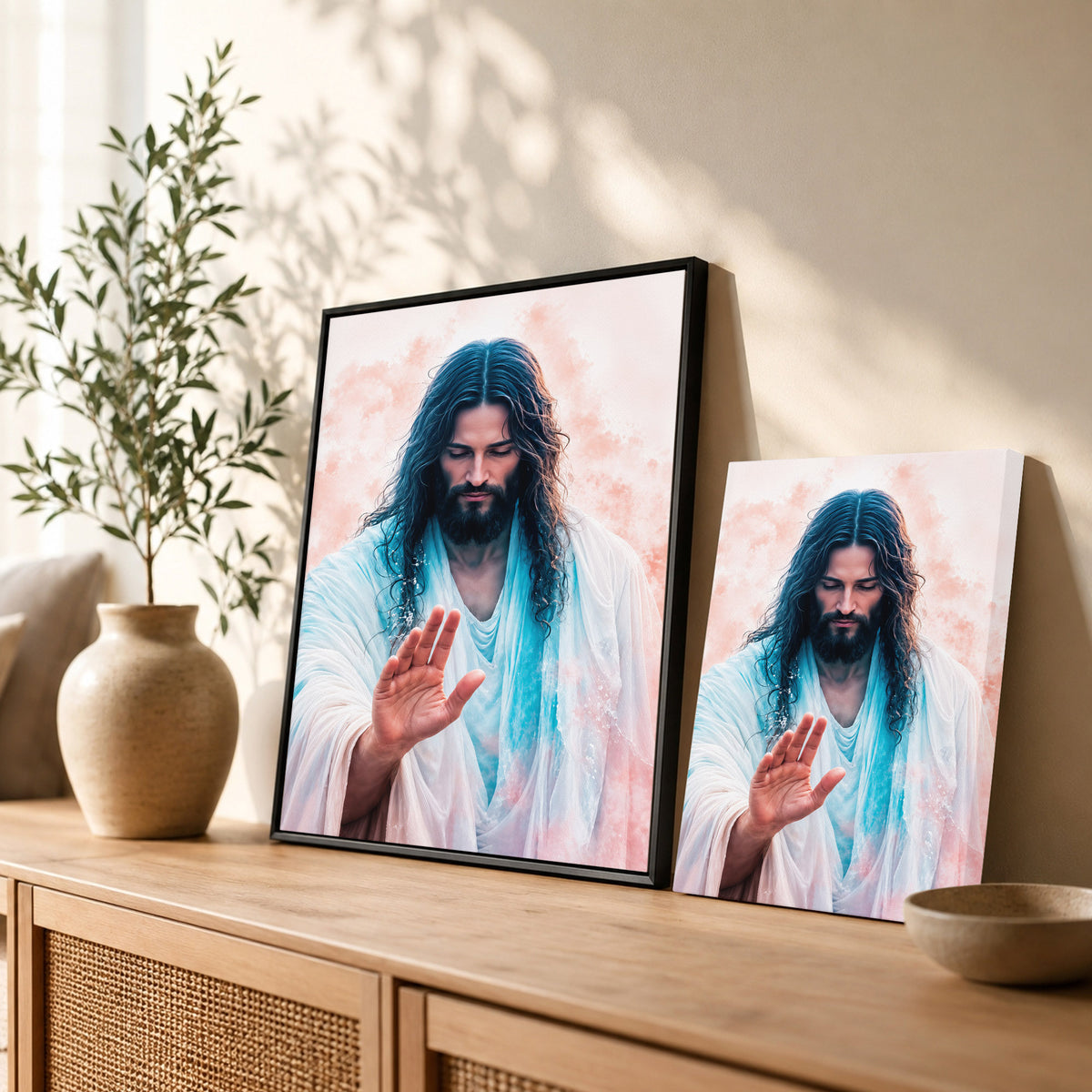 The Healing Hand of Christ Poster/Canvas
