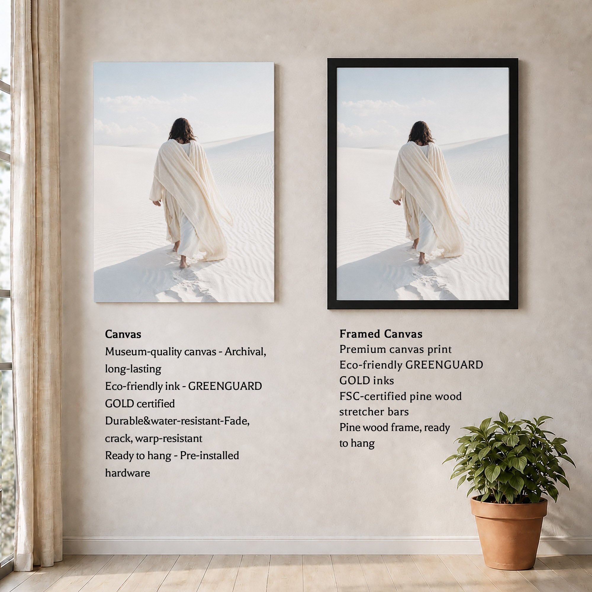 Guided by Faith Through the Wilderness Poster/Canvas