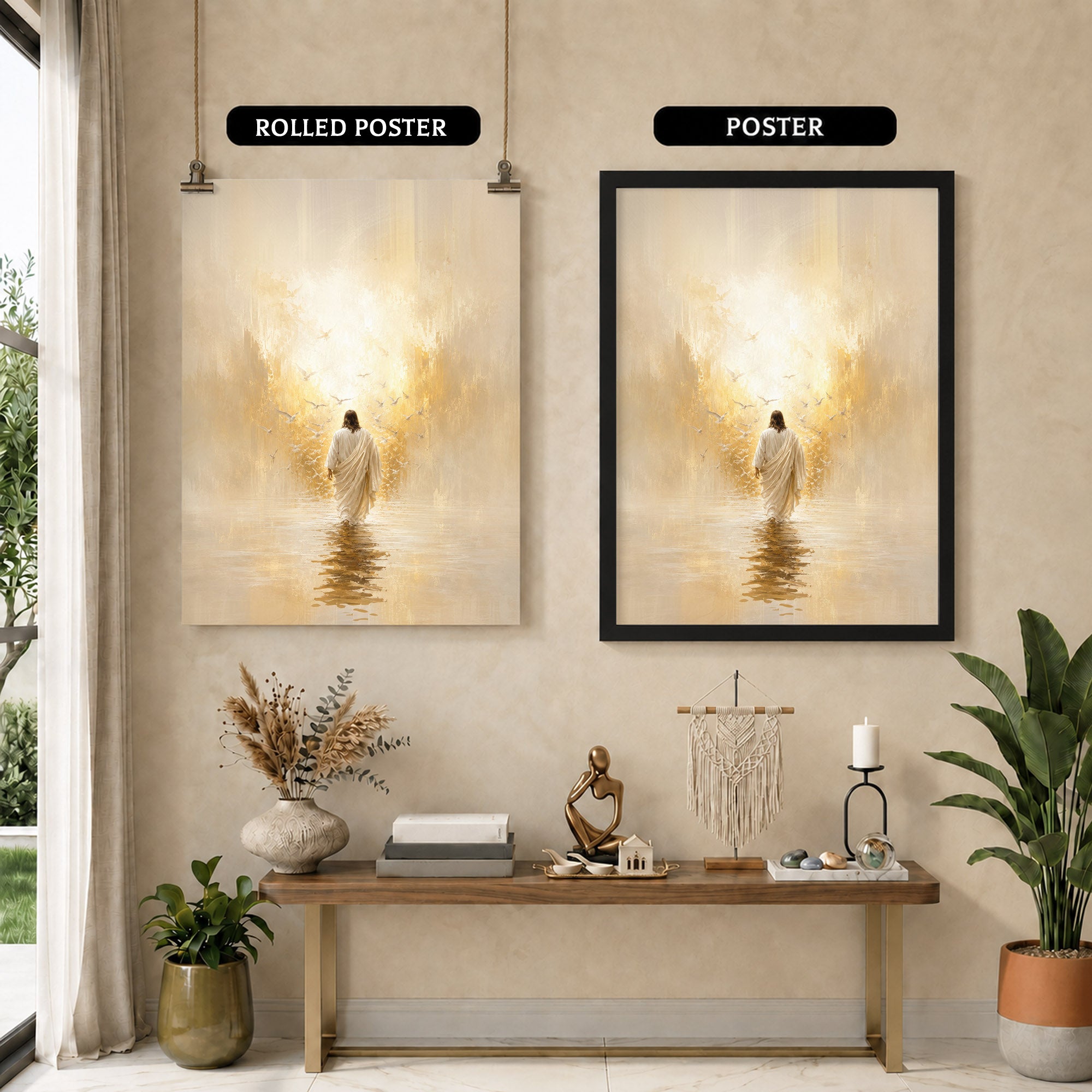 Walking Toward the Light of Grace Poster/Canvas