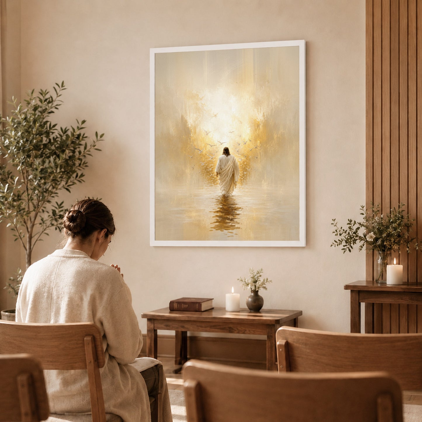 Walking Toward the Light of Grace Poster/Canvas