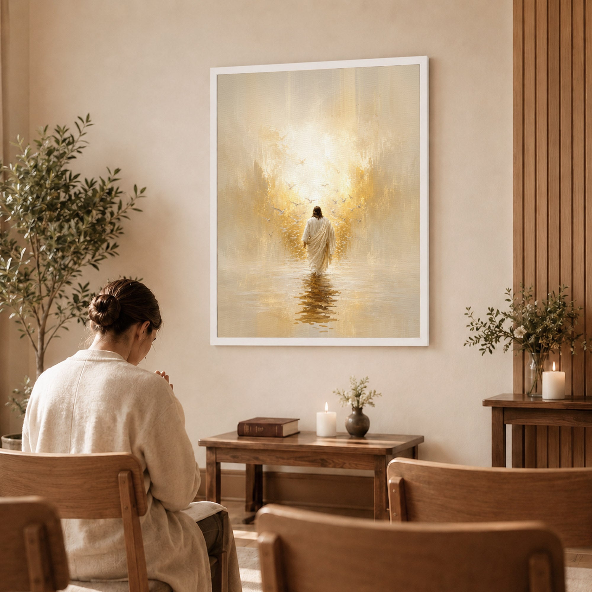 Walking Toward the Light of Grace Poster/Canvas