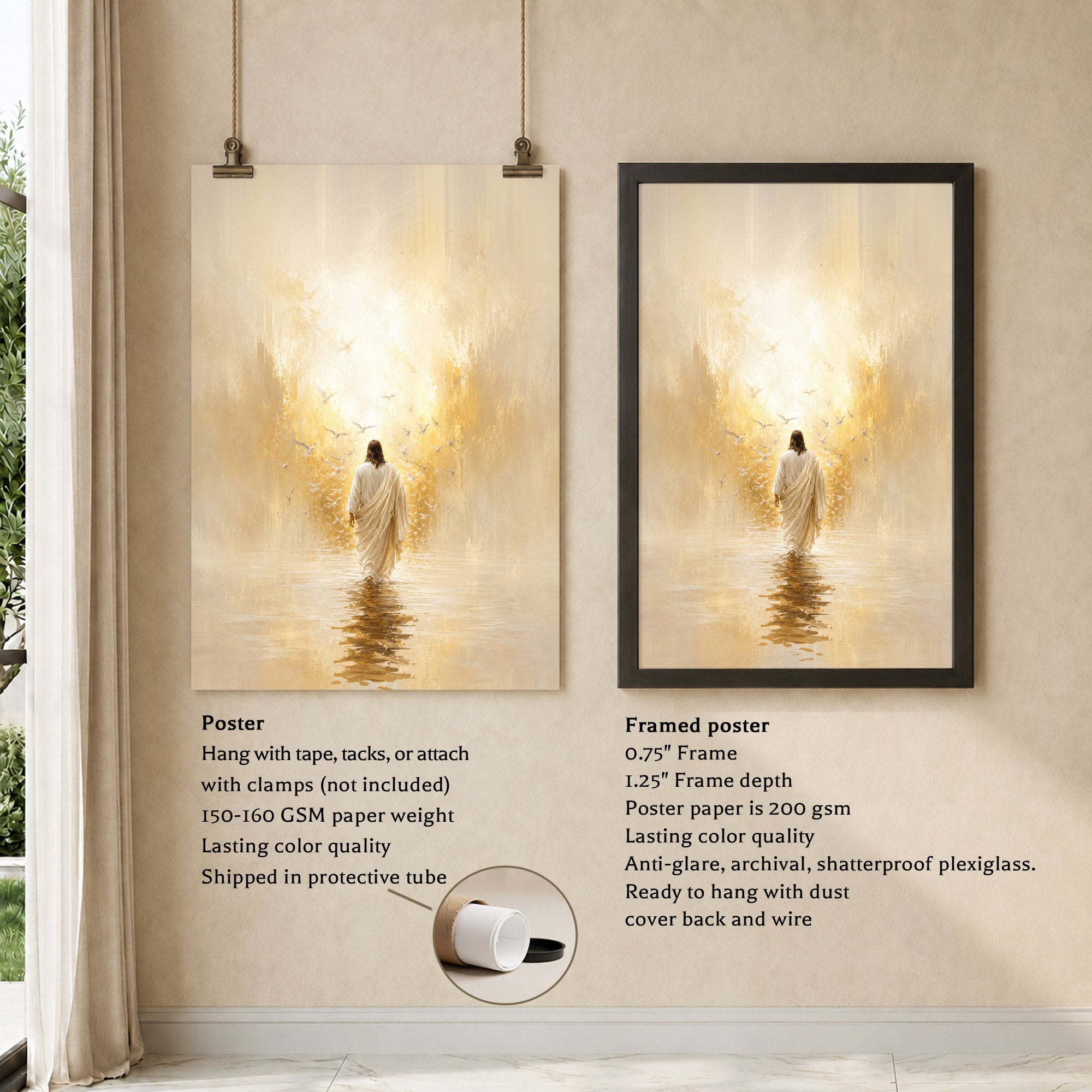 Walking Toward the Light of Grace Poster/Canvas