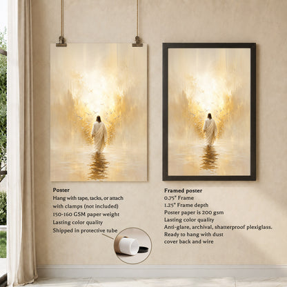 Walking Toward the Light of Grace Poster/Canvas