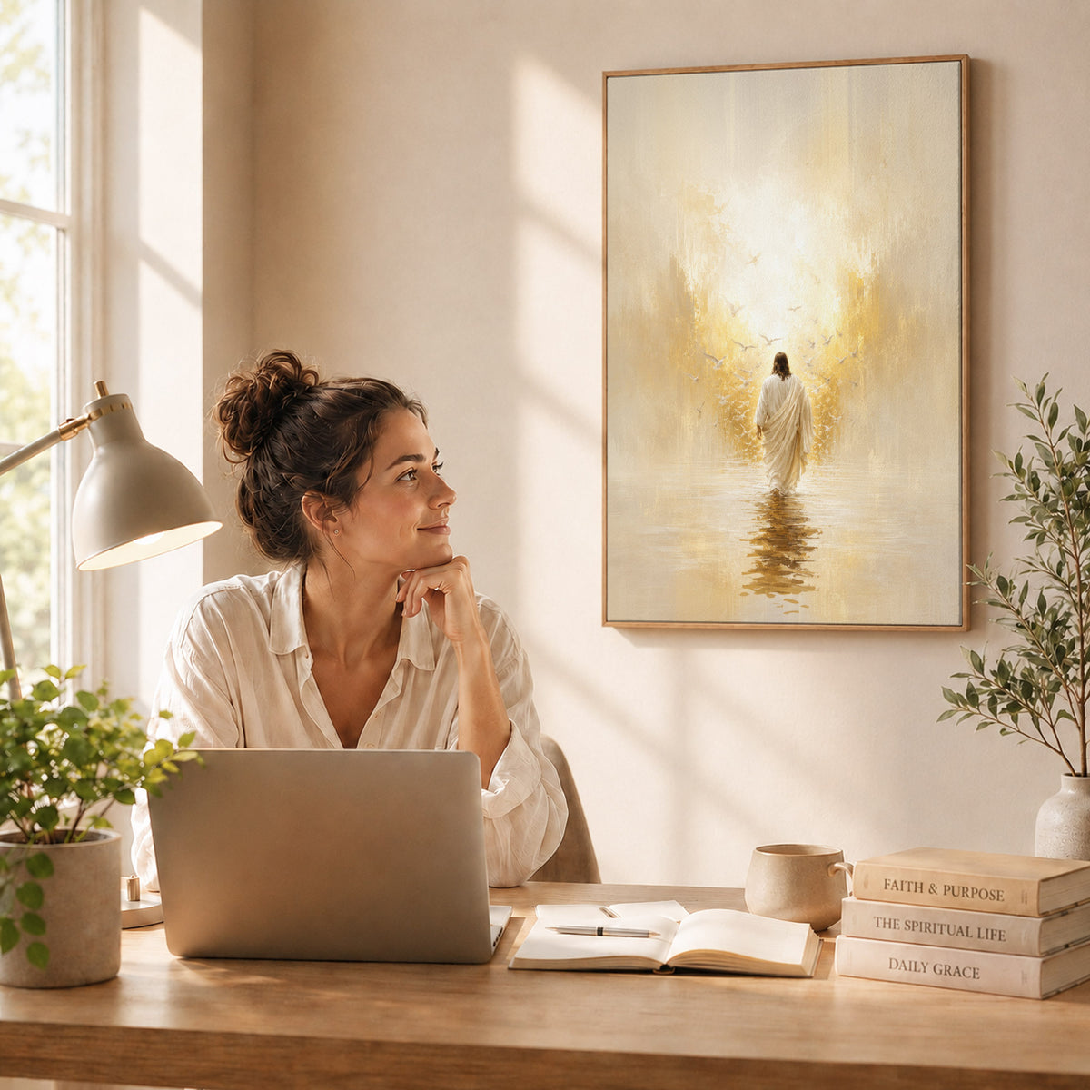 Walking Toward the Light of Grace Poster/Canvas