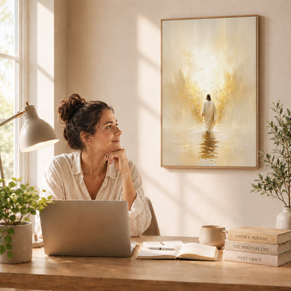 Walking Toward the Light of Grace Poster/Canvas