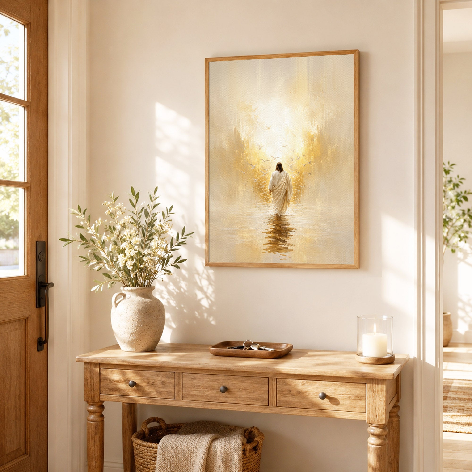 Walking Toward the Light of Grace Poster/Canvas