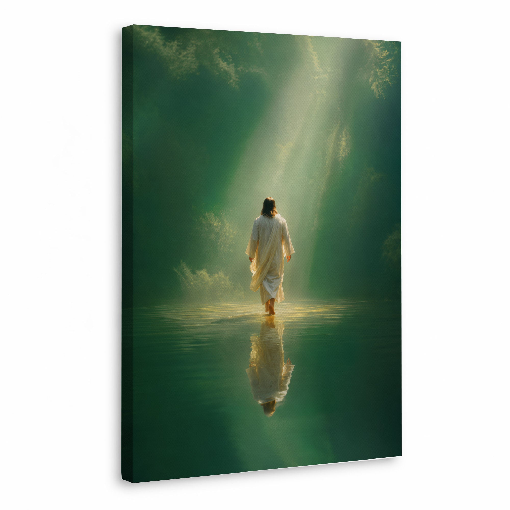 Walking on Water in Divine Light Poster/Canvas