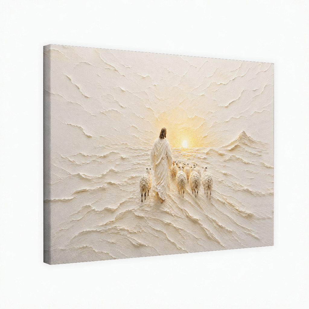 The Good Shepherd Sunrise Christian Wall Art Poster/Canvas