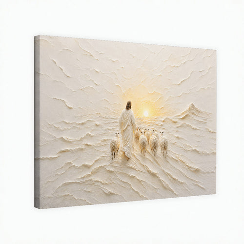 The Good Shepherd Sunrise Christian Wall Art Poster/Canvas