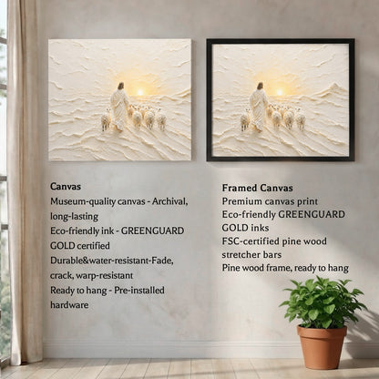 The Good Shepherd Sunrise Christian Wall Art Poster/Canvas