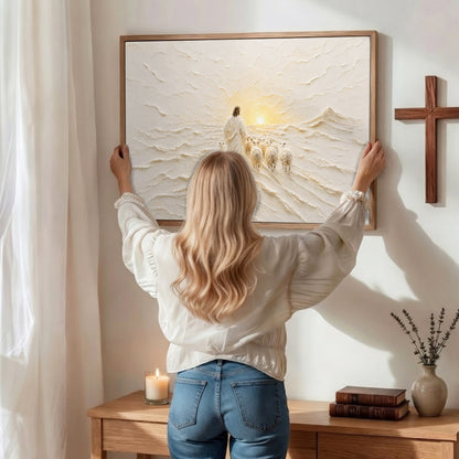 The Good Shepherd Sunrise Christian Wall Art Poster/Canvas