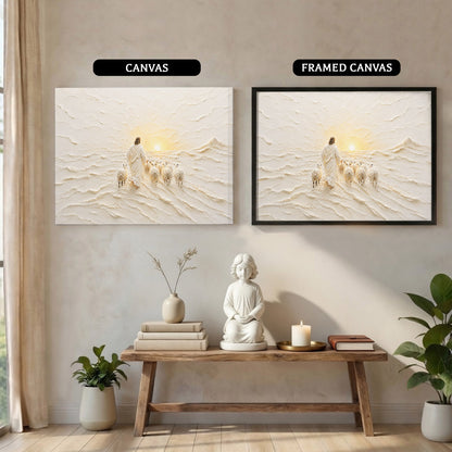 The Good Shepherd Sunrise Christian Wall Art Poster/Canvas