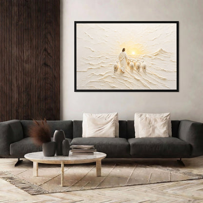 The Good Shepherd Sunrise Christian Wall Art Poster/Canvas