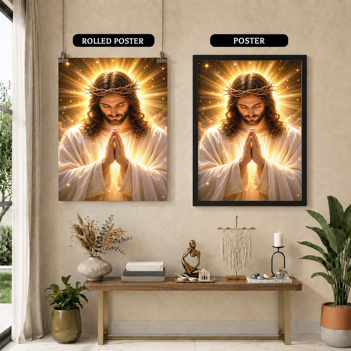 The Divine Light of Christ Wall Art Poster/Canvas