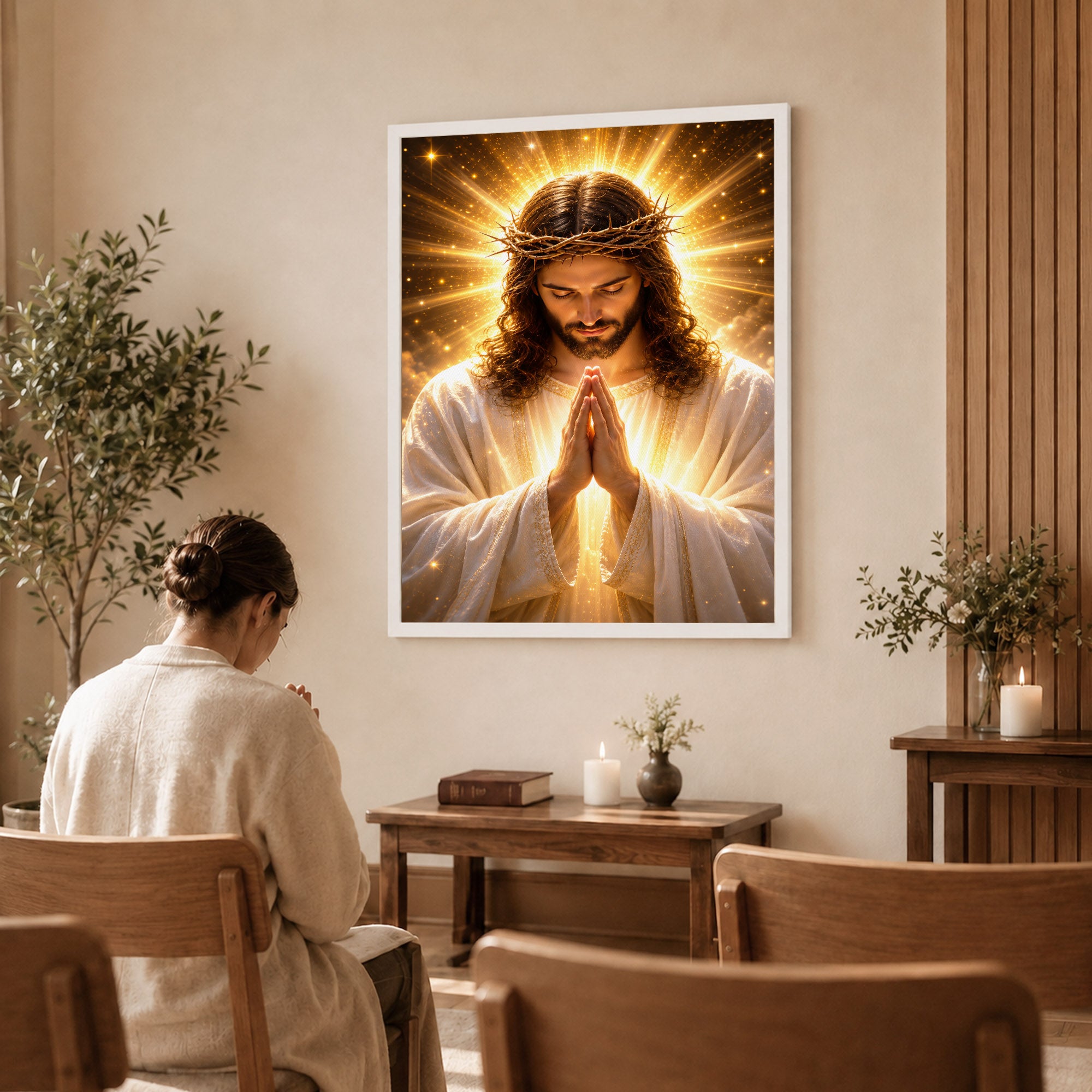 The Divine Light of Christ Wall Art Poster/Canvas