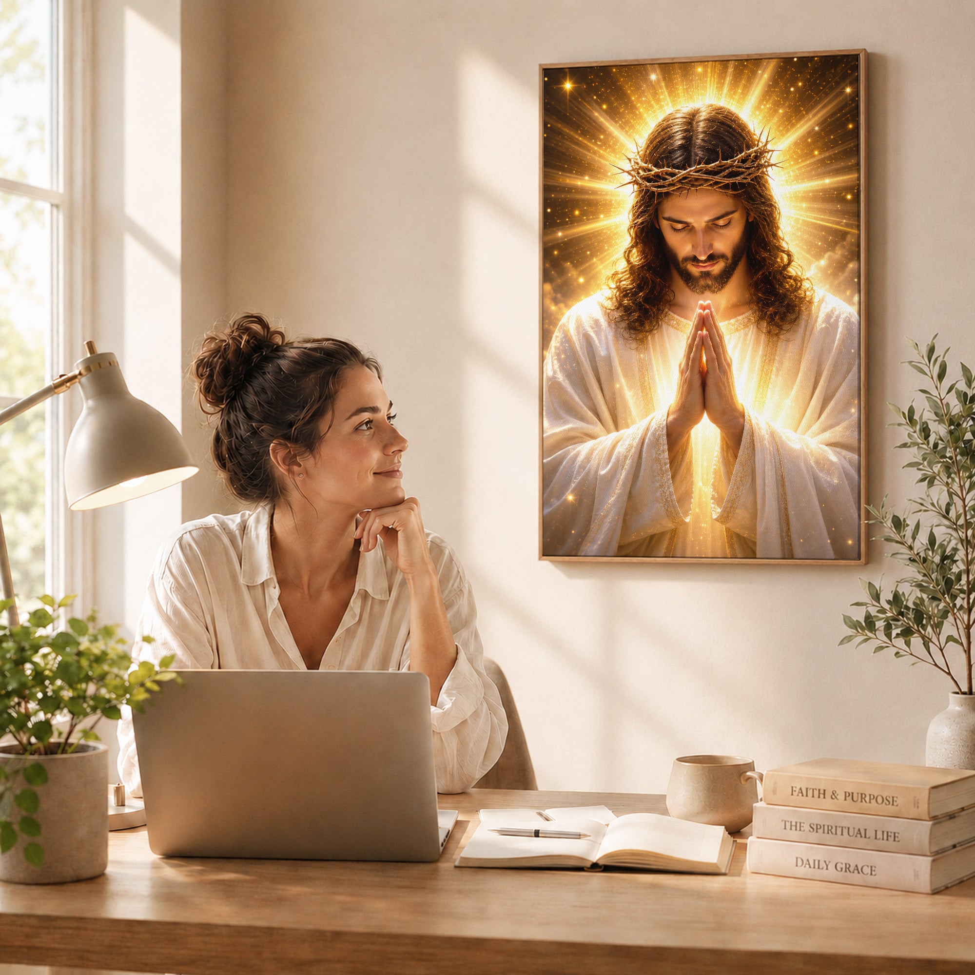 The Divine Light of Christ Wall Art Poster/Canvas
