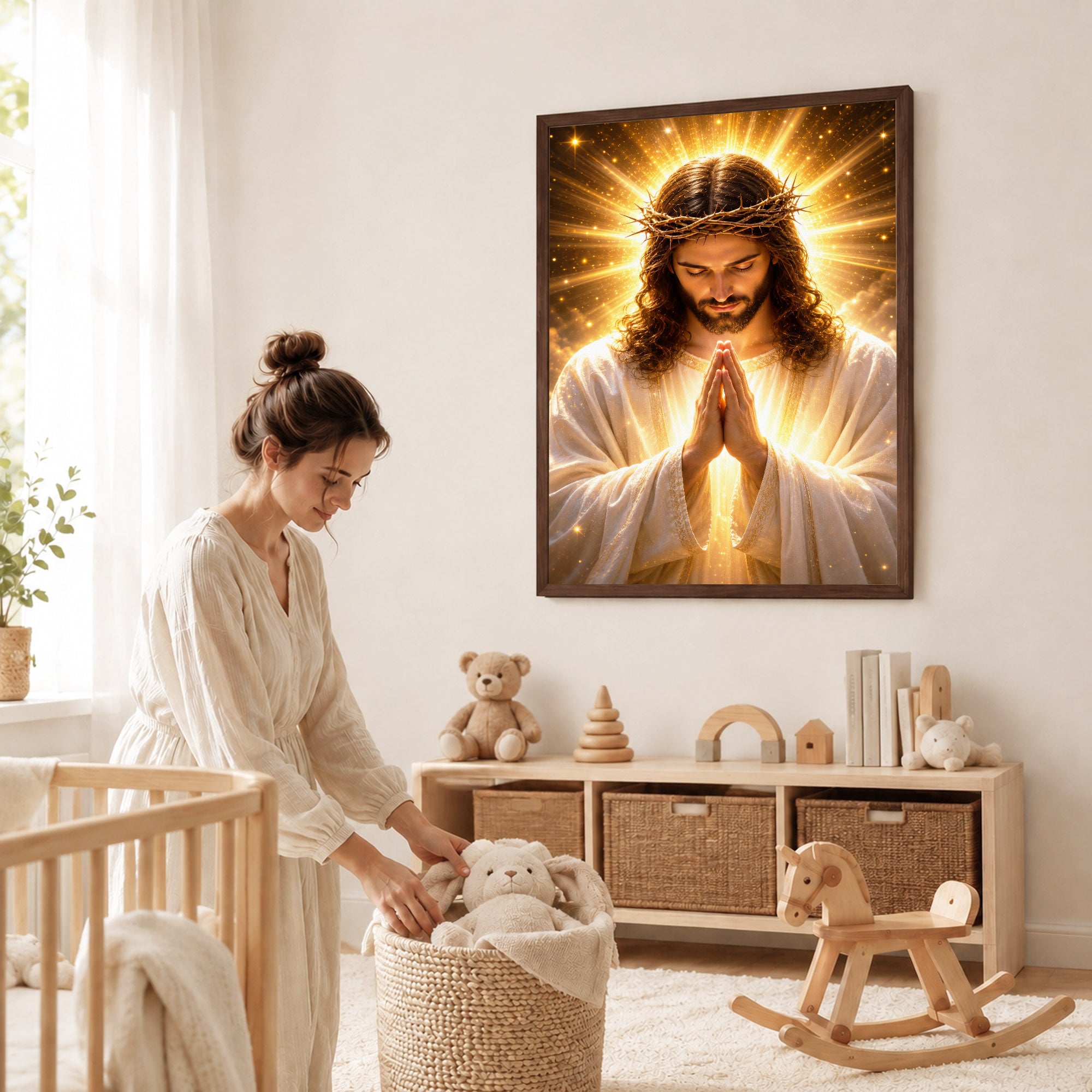 The Divine Light of Christ Wall Art Poster/Canvas