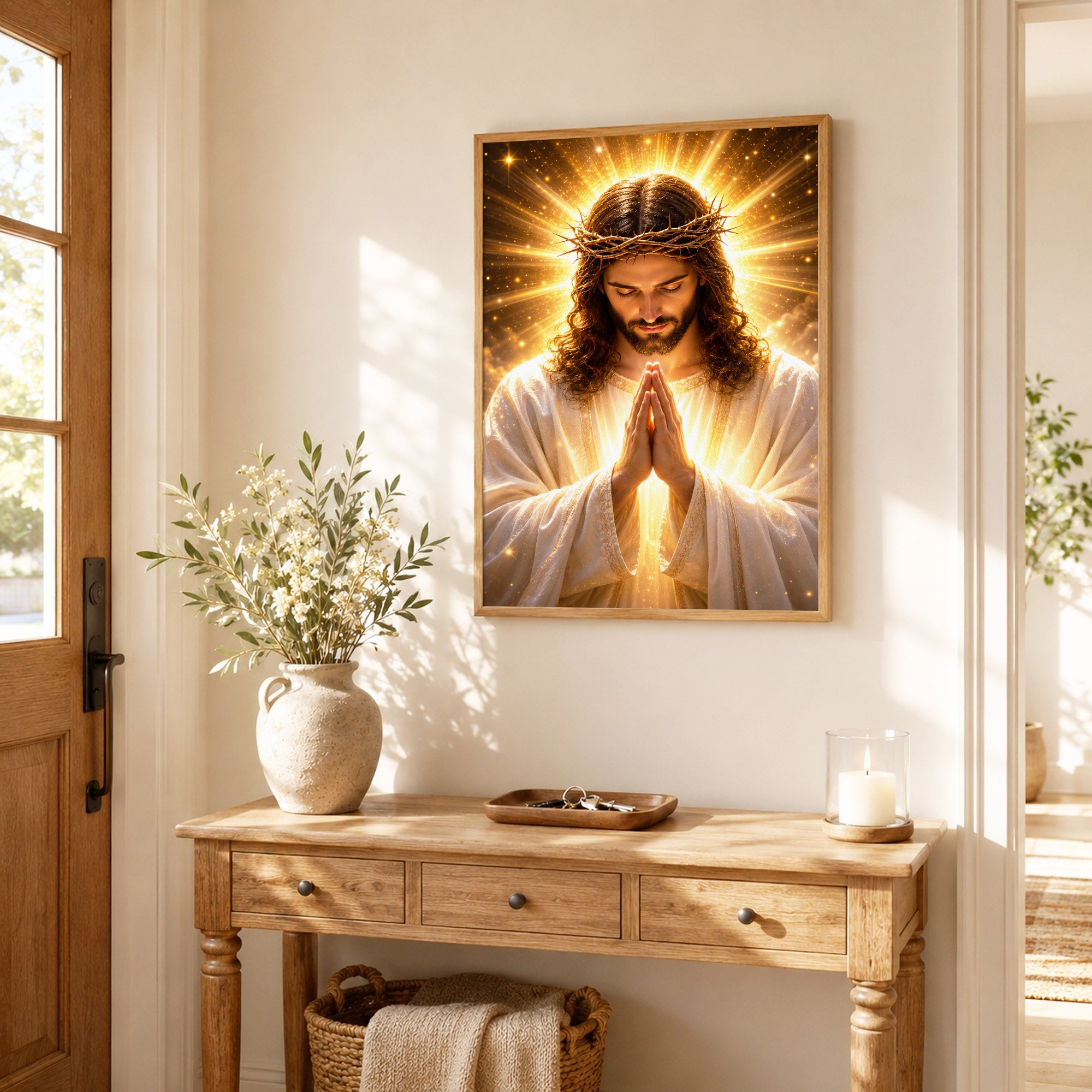 The Divine Light of Christ Wall Art Poster/Canvas