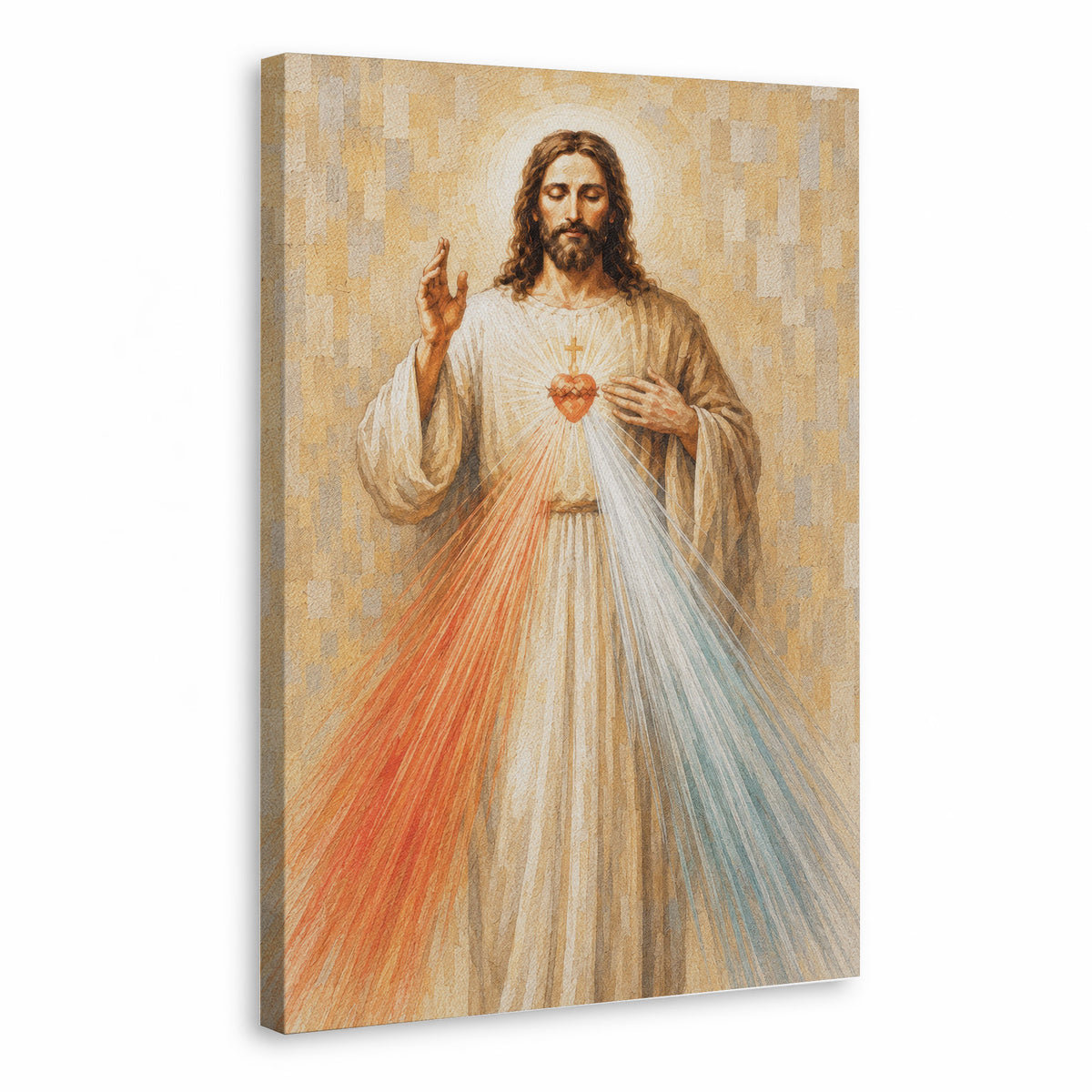 Divine Mercy Jesus Vintage Catholic Wall Art Poster/Canvas