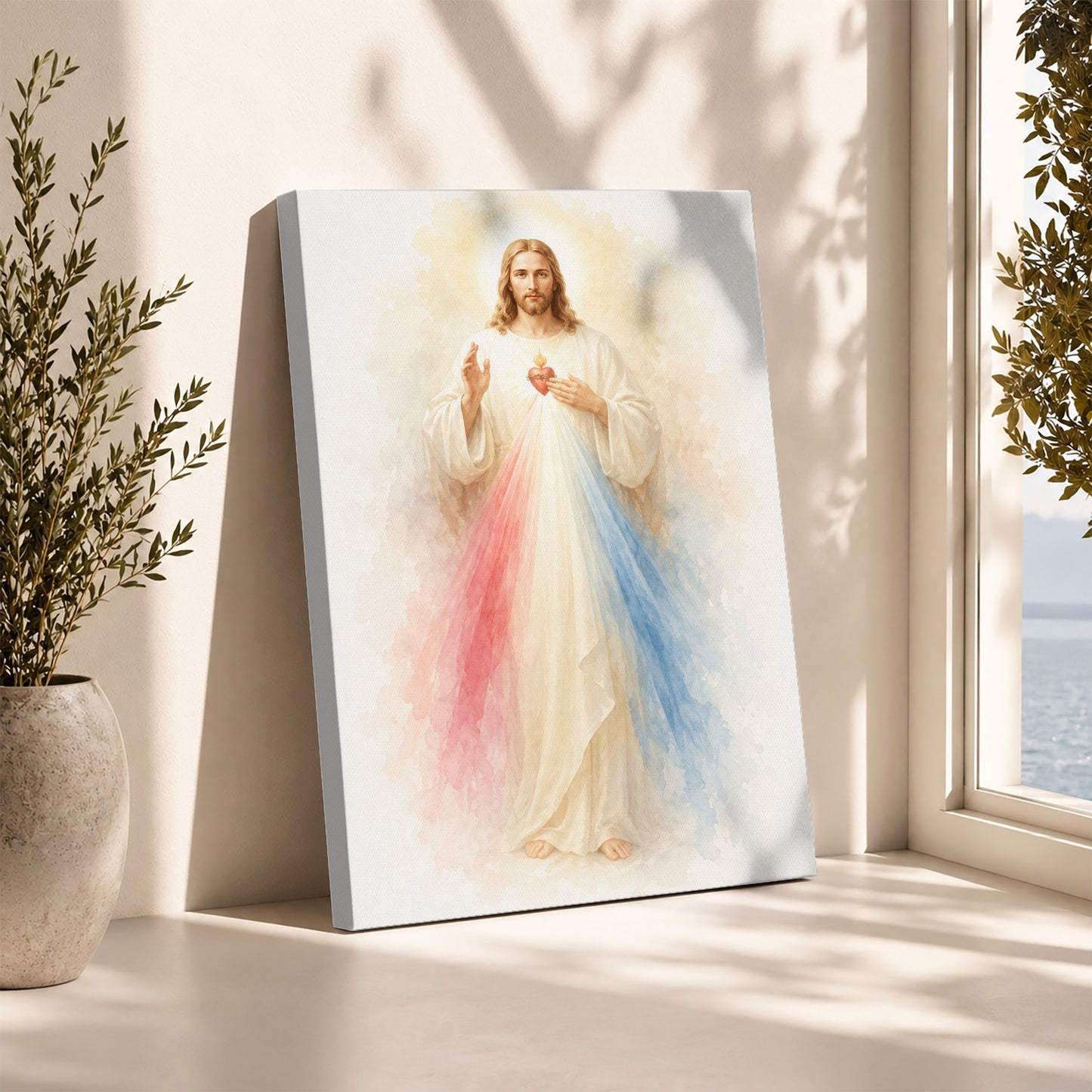 Divine Mercy Jesus Catholic Wall Art Poster/Canvas