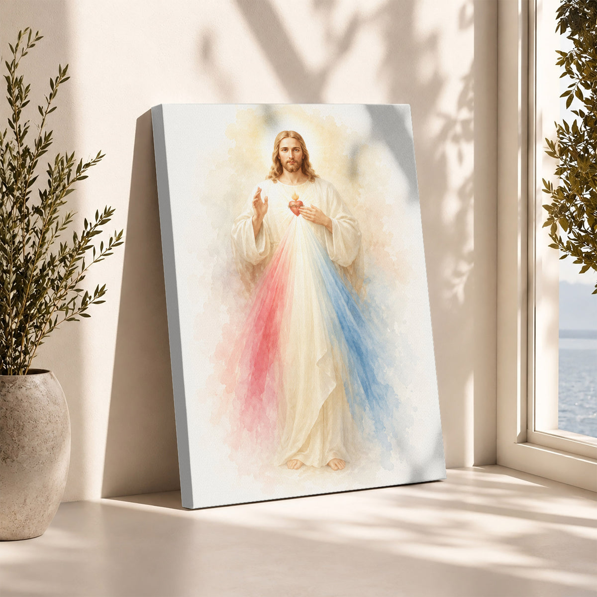 Divine Mercy Jesus Catholic Wall Art Poster/Canvas