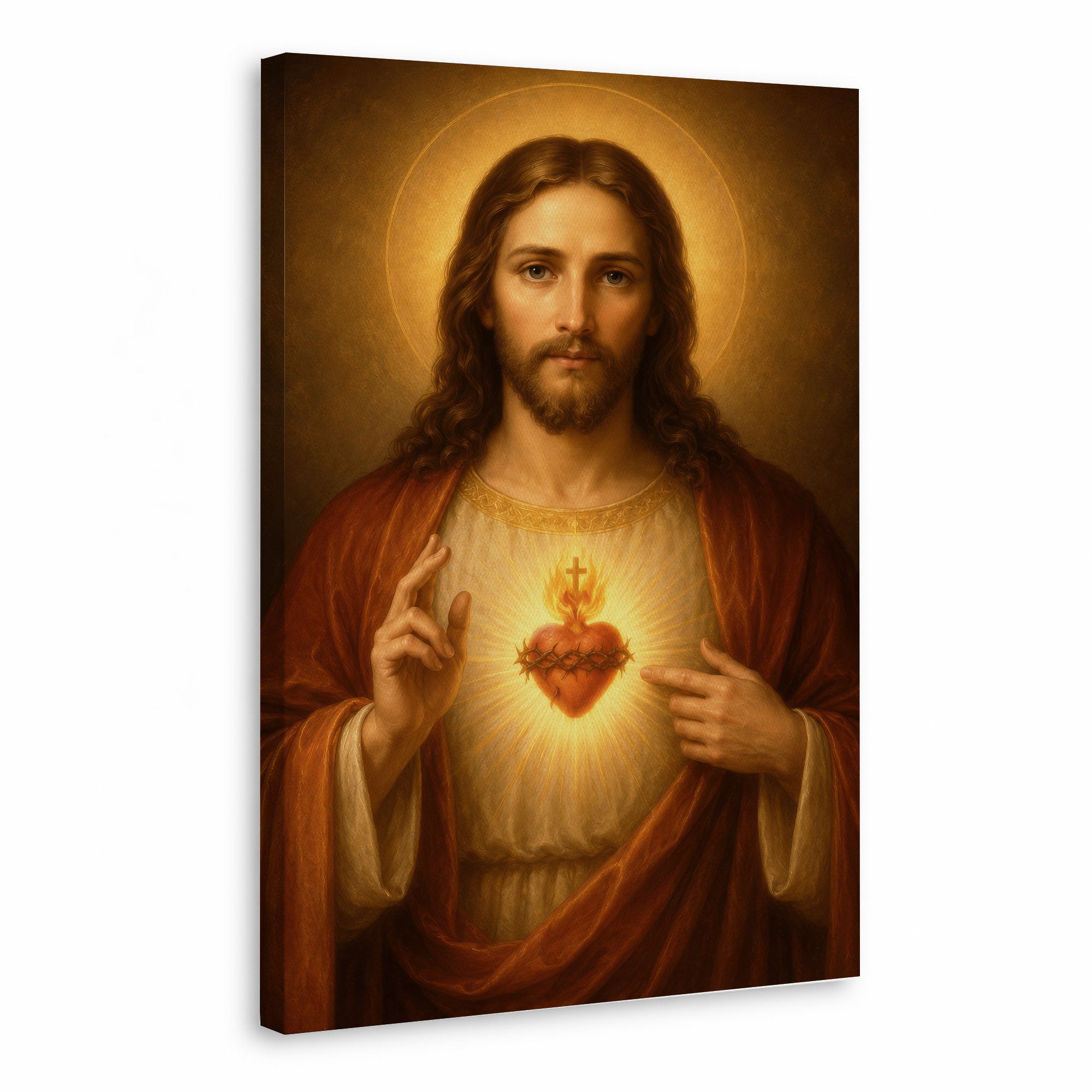 Sacred Heart of Jesus Catholic Wall Art Poster/Canvas