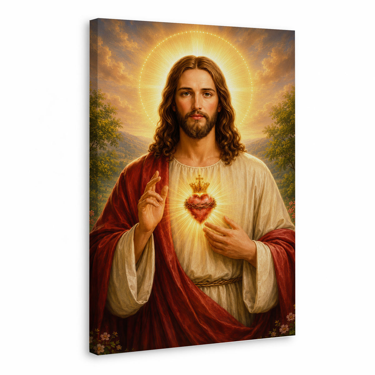 Radiance of the Sacred Heart Wall Art Poster/Canvas