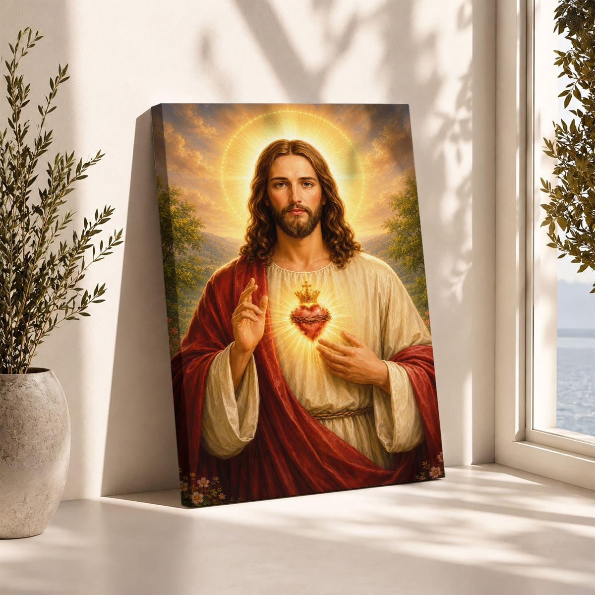Radiance of the Sacred Heart Wall Art Poster/Canvas