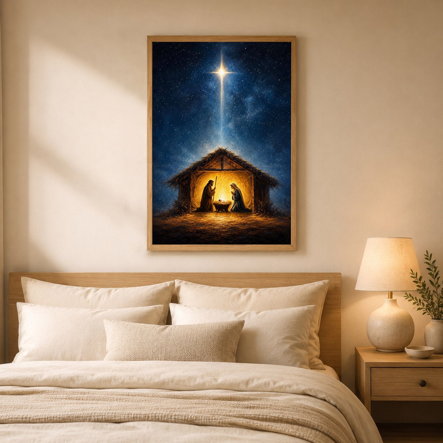 Nativity Scene Wall Art Poster/Canvas