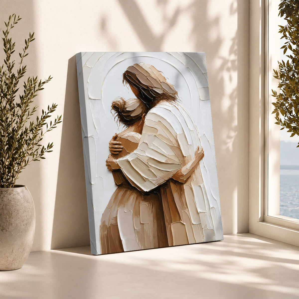 Divine Embrace Jesus Healing Touch Christian Wall Art Poster/Canvas