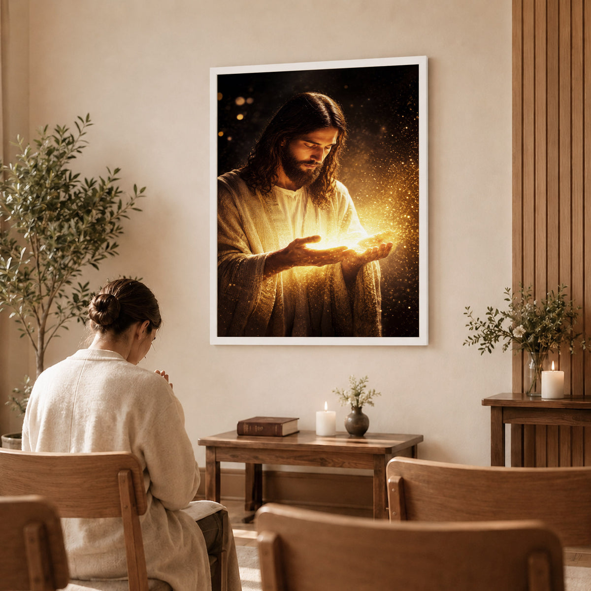 When Darkness Fades, Christ Shines  Wall Art Poster/Canvas