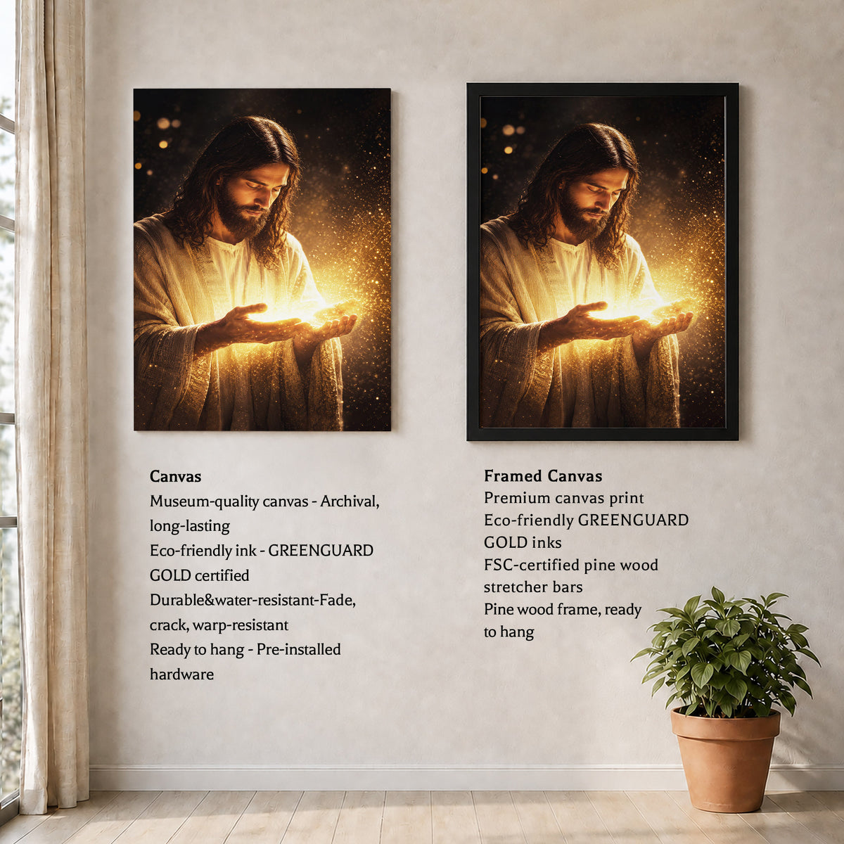 When Darkness Fades, Christ Shines  Wall Art Poster/Canvas