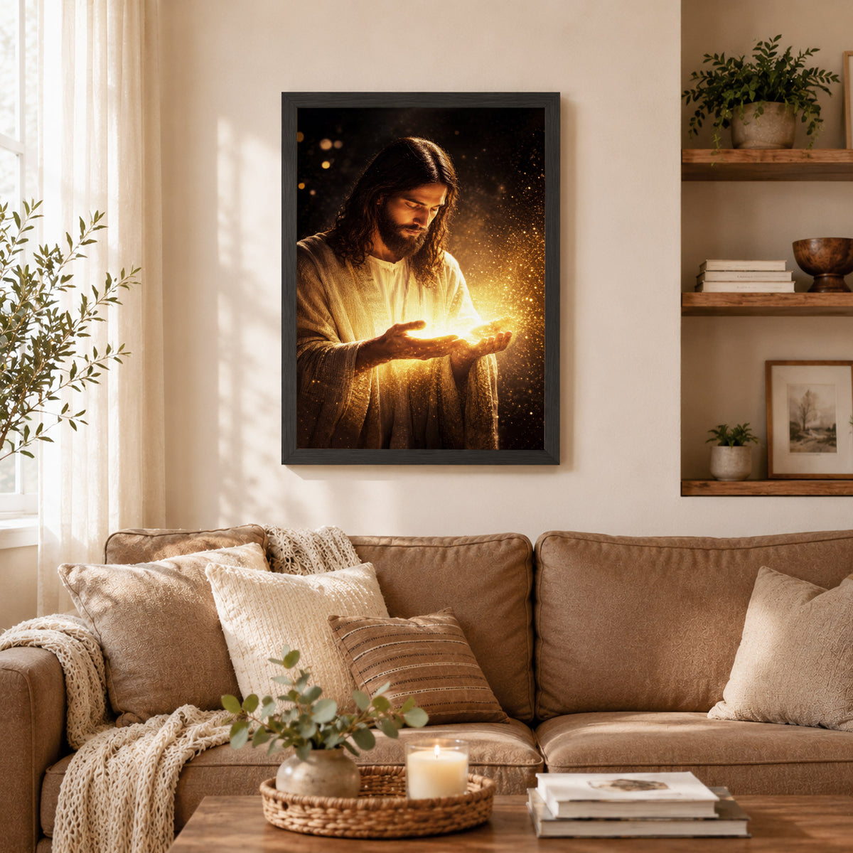 When Darkness Fades, Christ Shines  Wall Art Poster/Canvas