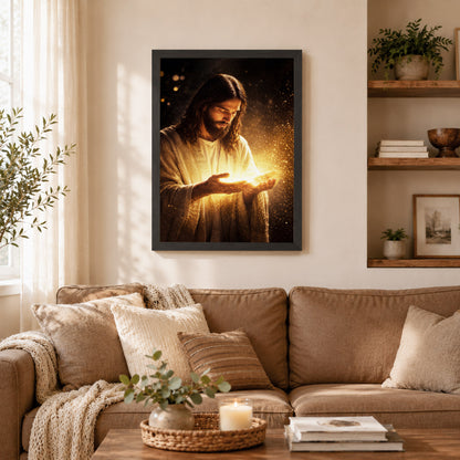 When Darkness Fades, Christ Shines  Wall Art Poster/Canvas