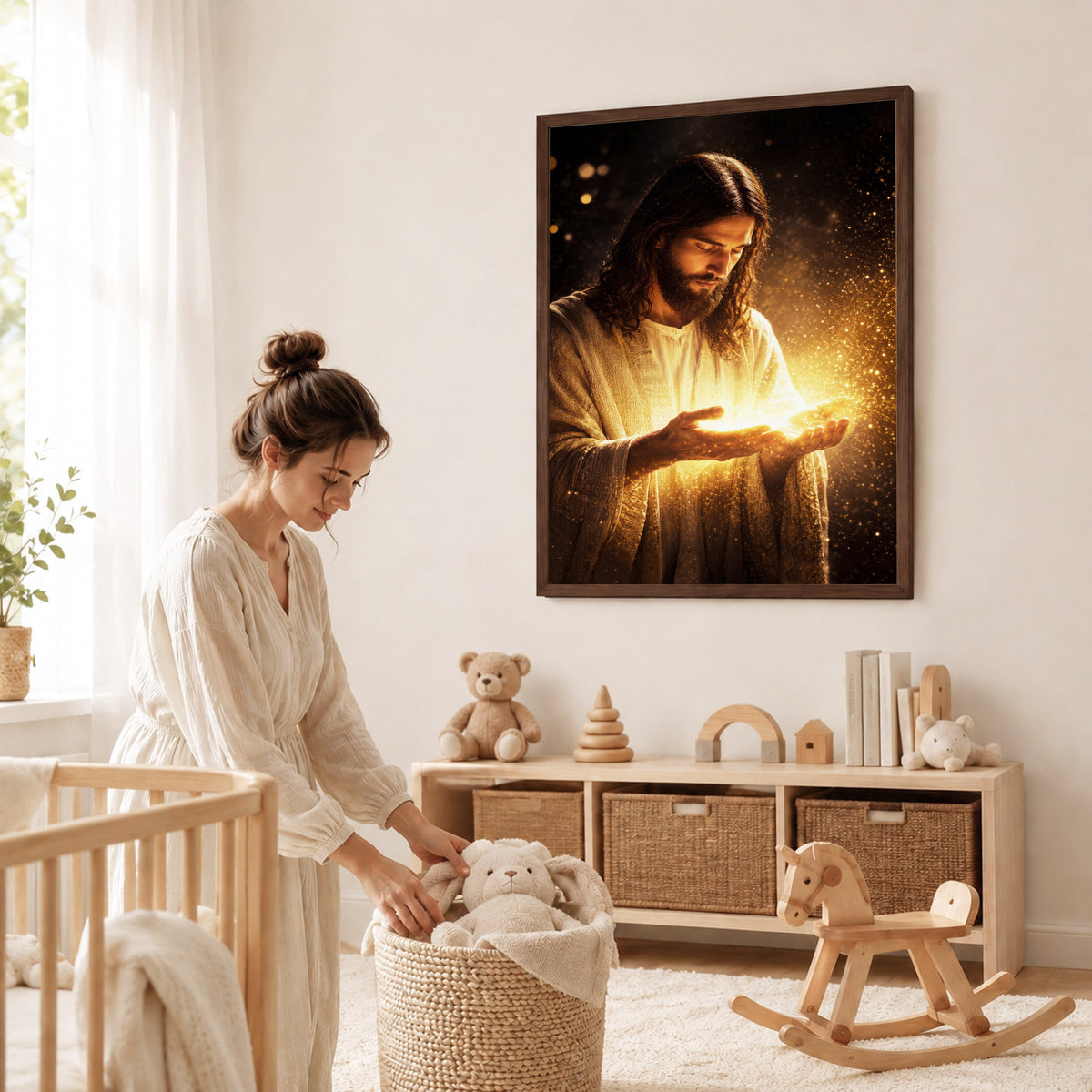 When Darkness Fades, Christ Shines  Wall Art Poster/Canvas