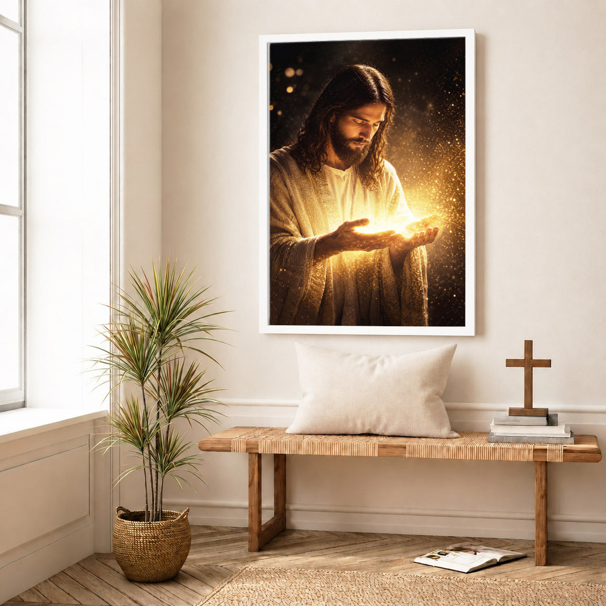 When Darkness Fades, Christ Shines  Wall Art Poster/Canvas